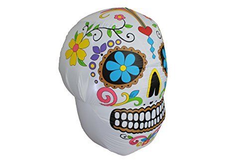 Halloween Inflatable Colorful Sugar Skull Decoration
