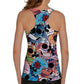 Fashion Day of the Dead Skull Printed  Tank Tops Sleeveless vest 4XL  sugar skull tanktop