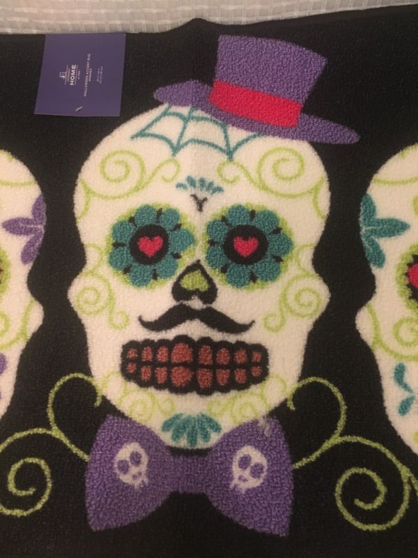 SUGAR SKULL Rectangular Accent Rug 34" x 20" NEW Goth Punk Halloween - Ship to US only