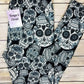 Sugar Skull Leggings Black Base Skulls Skeletons Buttery Soft ONE SIZE OS 2-10