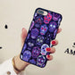 Candy Sugar Skull Pattern Hard Case Cover Skin ForiPhone X 8 7 6 Plus Samsung