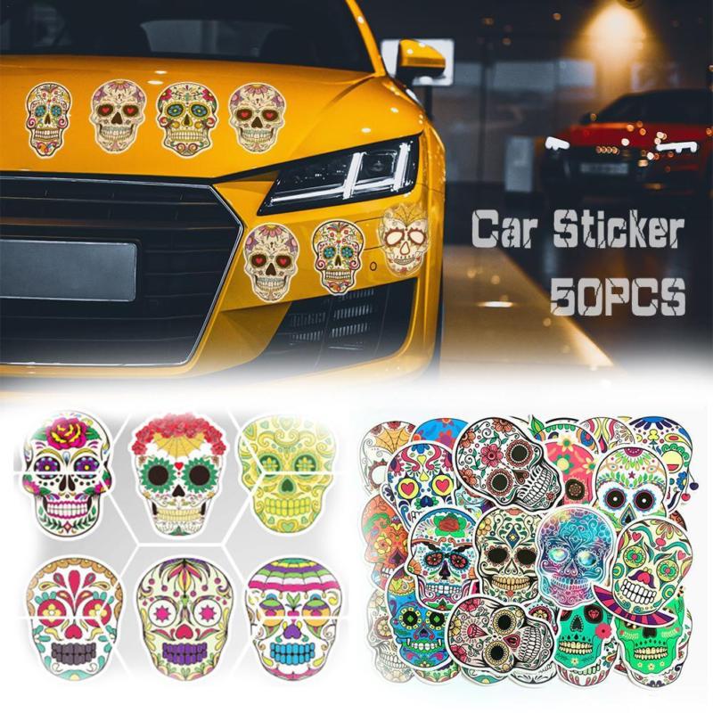 50pcs Sticker Sugar Skull Stickers