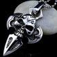 Men's Stainless Steel Cross Skull Head Pendant Charm Necklace Chain Jewelry Gift
