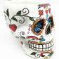 Colorful Day Of The Dead Sugar Skull Drinking Coffee Mug