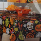 NEW Halloween Sugar Skulls Vinyl Tablecloth 70" Round