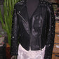 FREE GENERATION $225 LEATHER EMBROIDERED STUD SUGAR SKULL DAY OF THE DEAD JACKET