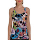 Fashion Day of the Dead Skull Printed  Tank Tops Sleeveless vest 4XL  sugar skull tanktop