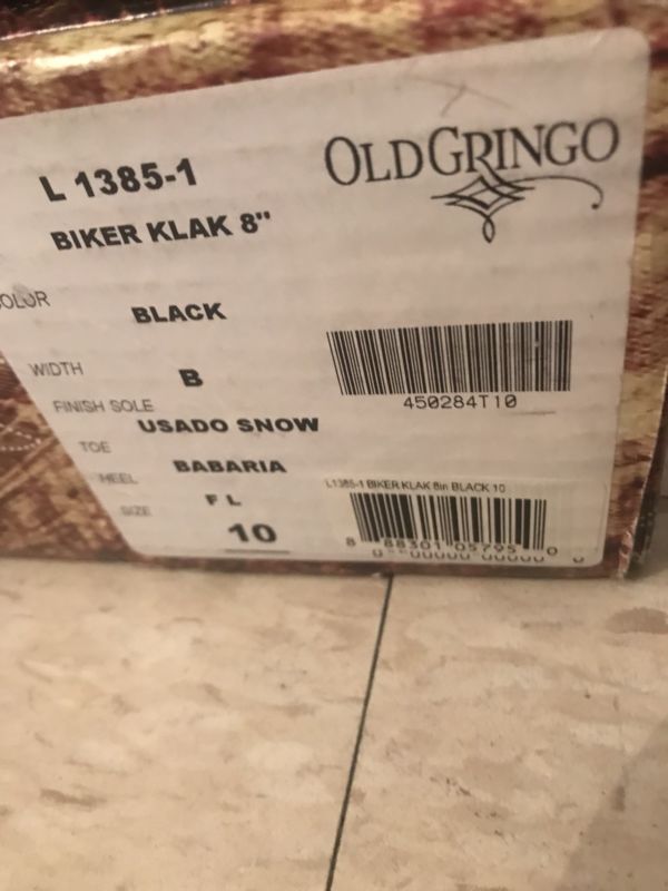 Old Gringo Klak Sugar Skull Boots Size 10
