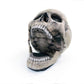 Inflatable Skull Chair, Movable Jaw Knitted Fabric Design