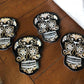SUGAR SKULL MELAMINE PLATES HALLOWEEN NEW WITH TAGS