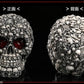 LED HOMOSAPIENS SKULL STATUE FIGURINE HUMAN SHAPED SKELETON HEAD HALLOWEEN DECOR