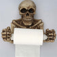 Skull Toilet Paper Towel Roll Holder Wall Mount Bone Skeleton Resin Bathroom