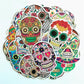 50pcs Sticker Sugar Skull Stickers