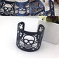 Cuff Jewelry Metal Bangle Wide Hollow-out Skull Bracelet Punk Style