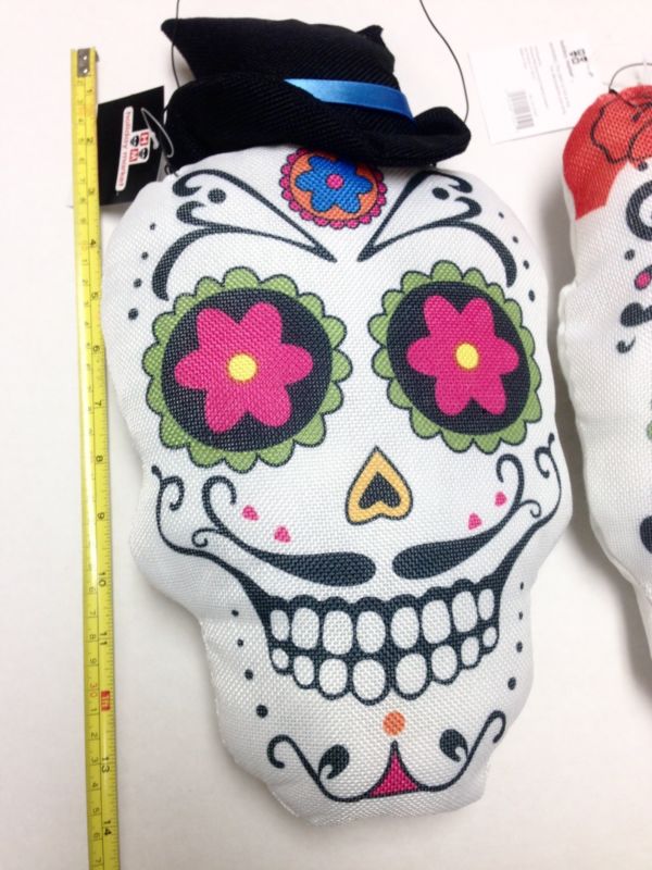 Mr & Mrs Sugar Skull Day Of The Dead Gothic Couple Wall Hanging Decor Pillow