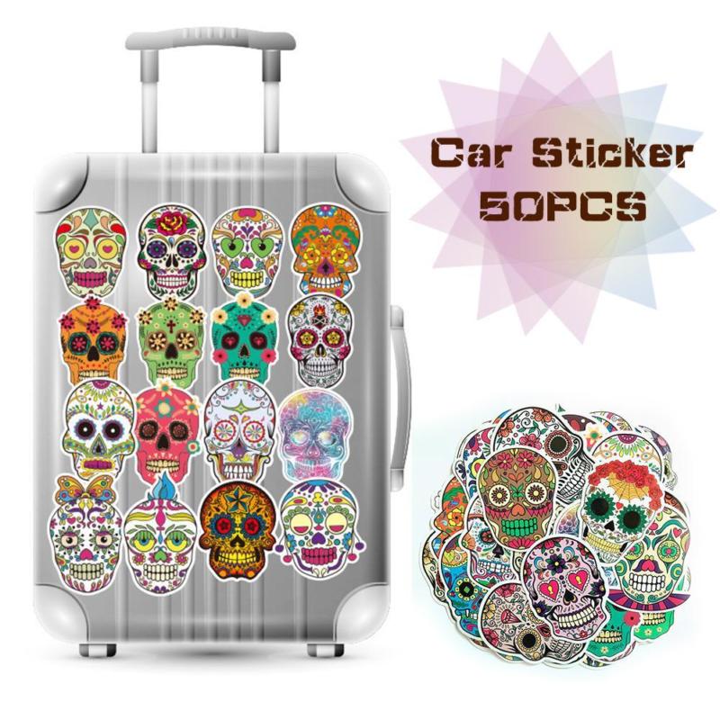 50pcs Sticker Sugar Skull Stickers