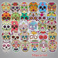 50pcs Sticker Sugar Skull Stickers