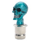 Cool Skull Head Style Car Cigarette Lighter Resin - Blue (DC 12V)