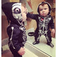 Newborn Kids Baby Girls Boys Romper Skull Hooded Bodysuit Jumpsuit Outfits 0-24M
