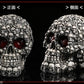 LED HOMOSAPIENS SKULL STATUE FIGURINE HUMAN SHAPED SKELETON HEAD HALLOWEEN DECOR