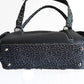 Western black embroidery sugar skull day of the dead handbag shoulder purse bag