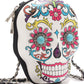 Cowgirl Trendy Sugar Skull Calavera Day of The Dead Crossbody Handbag Messenger