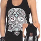 Diamond Eye Calavera Sugar Skull Graphic Tank Top Tee