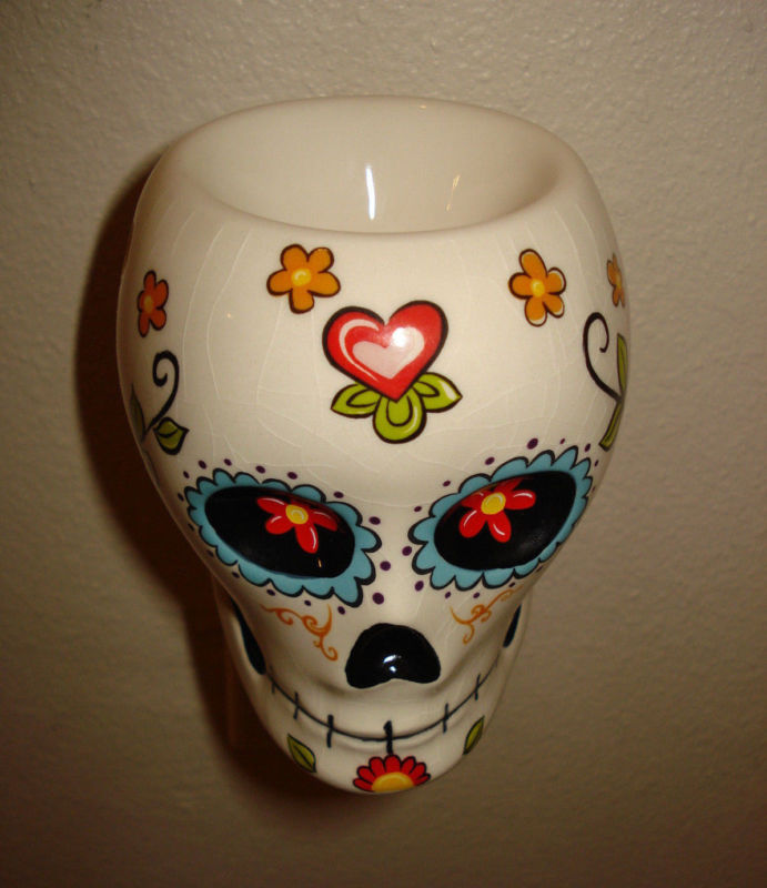 Skulls Sugar Skull Wax Warmer And Night Lite Sugar Skulls Day of the Dead