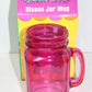 NEW SUGAR SKULLS Mason Jar Mug Glass TMD pink colored MIB