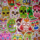 Set of 50 - Sugar Skull, Stickers, Decals