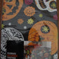 NEW Halloween Sugar Skulls Vinyl Tablecloth 70" Round