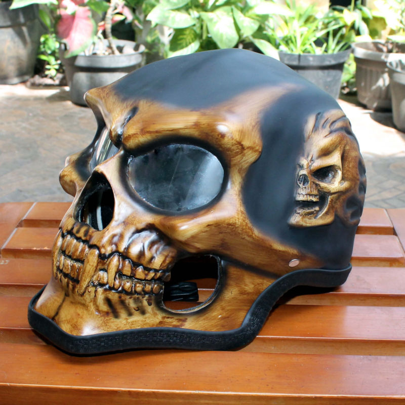 Motorcycle Helmet Skull Skeleton Full face for YOUTH