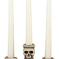 Gothic Trio Ossuary Skulls And Skeleton Bones Candelabra Candle Holder Decor