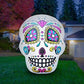 Holidayana 4 Ft Airblown Inflatable Halloween Skull - Inflatable Halloween Decor