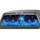 1X Car Rear Window Flaming Skull Cool Sticker For Truck SUV Jeep (22"x65" Large)
