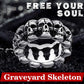 stainless steel punk cycle skull ring for men personality popular for aliexpress jewelry