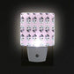 Sugar Skull Flowers LED Night Light with Smart Dusk to Dawn Sensor