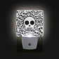 Sugar Skull Flowers LED Night Light with Smart Dusk to Dawn Sensor