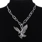 Long Necklace Vintage Punk Rock Chain Necklaces Man Skull Hand Stainless Steel Pendants Necklace Charms Man accessories