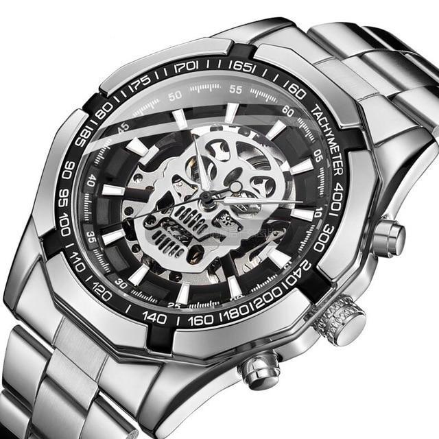 New Fashion Mechanical Watch Men Skull Design