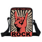 Rock Guitar Skull Rose Mini Messenger Bag