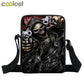 Dark Gothic Girl Mini Skull Crossbody Bags