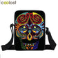 Dark Gothic Girl Mini Skull Crossbody Bags