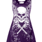 Women Tops Skull Print Cut Out Top Gothic dress, tanktop