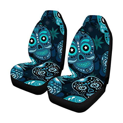 Hand Drawn Shells and Starfishes Car Seat Covers Protector Set