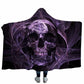 3D Printed Psychedelic Sugar Skull Hoodie Blanket