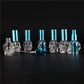 1pcs 8ML 10Colors Mini Travel Unique PersonalitY Skull Shape Empty Glass Perfume Bottle Small Sample Portable Parfume Bottles