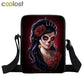 Dark Gothic Girl Mini Skull Crossbody Bags