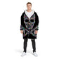 3D Rose Sugar Skull Blanket Hoodie