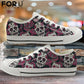 Sugar Skull Sneakers Print Punk Style Vulcanized Shoes